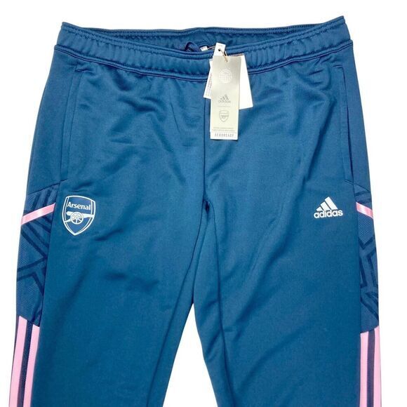 Adidas Arsenal Training Pant Sz L Athleisure Football Soccer Comfort Trouser New - Picture 2 of 13